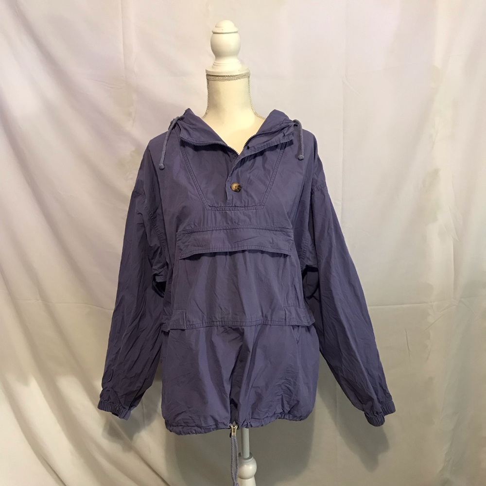 VINTAGE 1990’s GAP Purple Pullover Windbreaker Jacket Size Large
